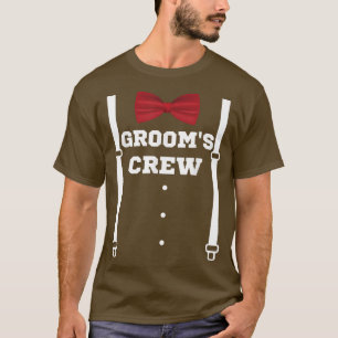 Grooms Crew Funny Trauzeugen Squad Team Bachelor P T-Shirt