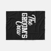 Grooms Crew Funny Wedding oder Bachelor Party Gi Fleecedecke (Vorderseite (Horizontal))
