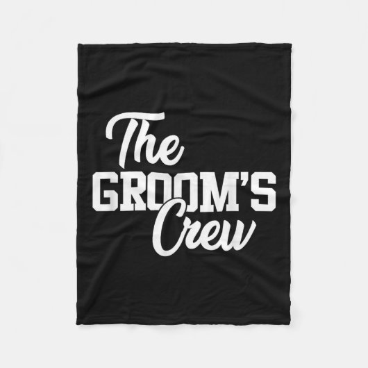 Grooms Crew Funny Wedding oder Bachelor Party Gi Fleecedecke (Vorderseite)