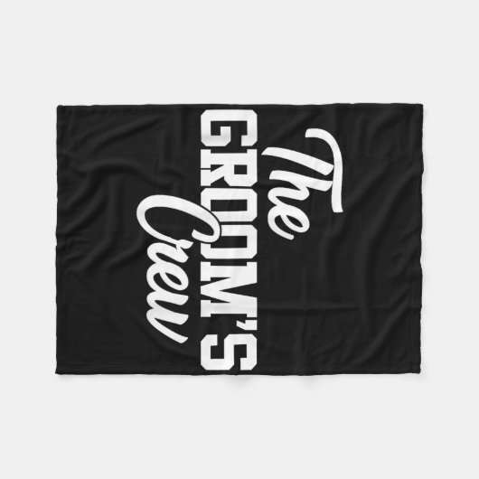 Grooms Crew Funny Wedding oder Bachelor Party Gi Fleecedecke (Vorderseite (Horizontal))