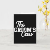 Grooms Crew Funny Wedding oder Bachelor Party Gi Karte (Gelbe Blume)