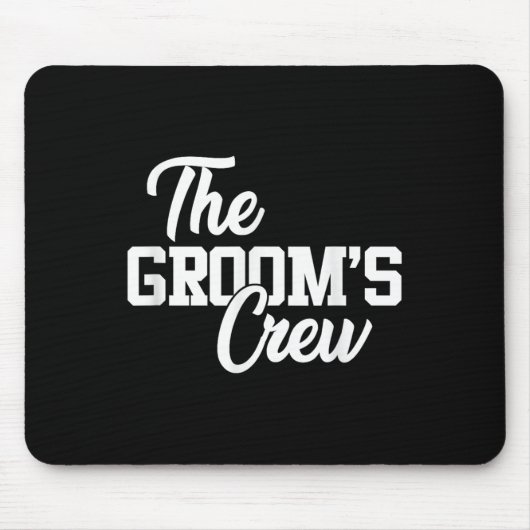 Grooms Crew Funny Wedding oder Bachelor Party Gi Mousepad (Vorne)