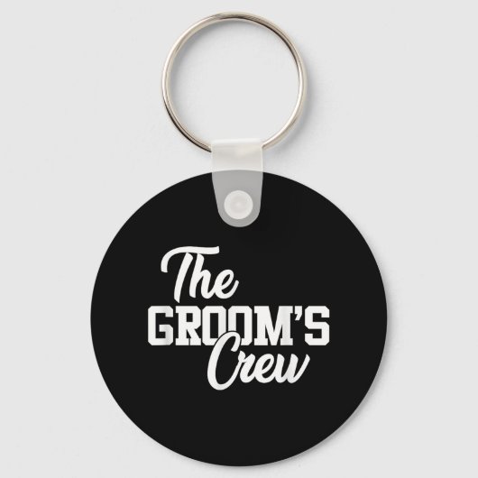 Grooms Crew Funny Wedding oder Bachelor Party Gi Schlüsselanhänger (Vorderseite)