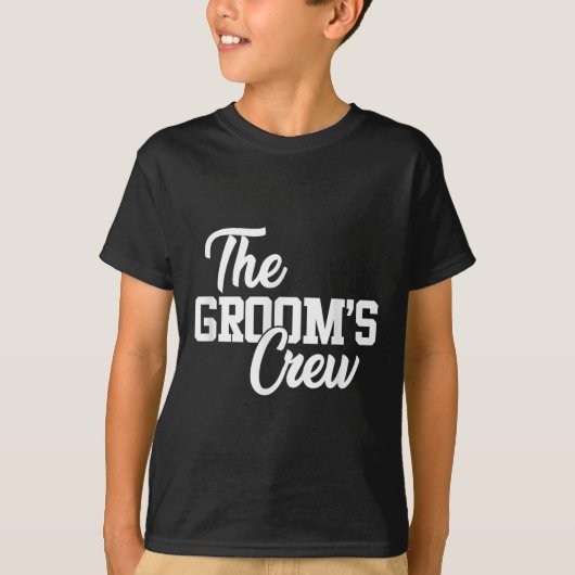 Grooms Crew Funny Wedding oder Bachelor Party Gi T-Shirt (Vorderseite)