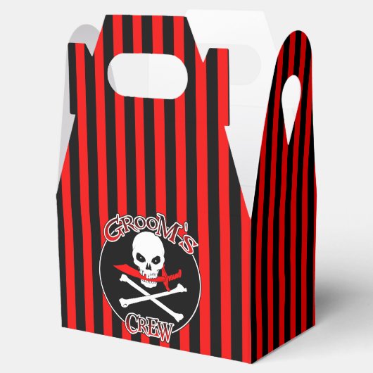 Groom's Crew Gunst Box Geschenkschachtel (Geöffnet)