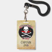 Grooms Crew Personalisiert Ausweis (Rückseite mit Schlüsselband)