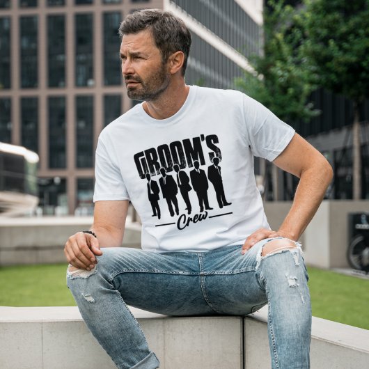 Grooms Crew Trauzeuge Bachelor Party Geschenk T-Shirt