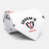 Grooms Crew Trauzeuge Bachelor Party Krawatte (Gerollt)