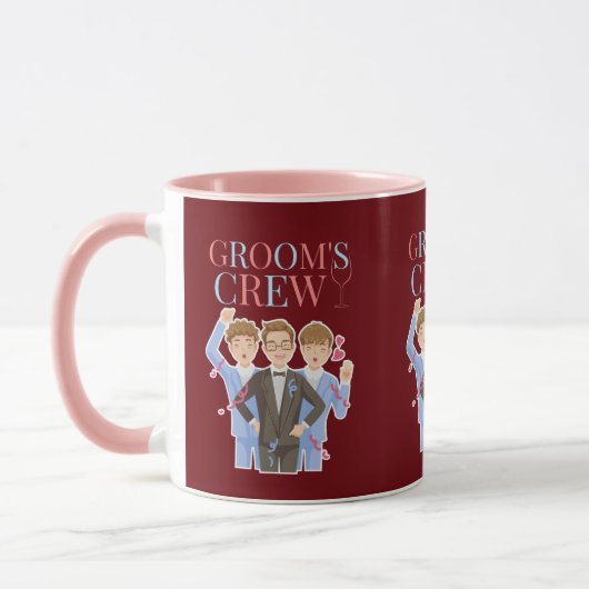 Grooms Crew Trauzeuge Bachelor Party Tasse (Links)