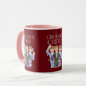 Grooms Crew Trauzeuge Bachelor Party Tasse (Vorderseite Links)