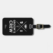 Grooms Crew Trauzeugen Flitterwochen Gepäckanhänger (Vorderseite horizontal)