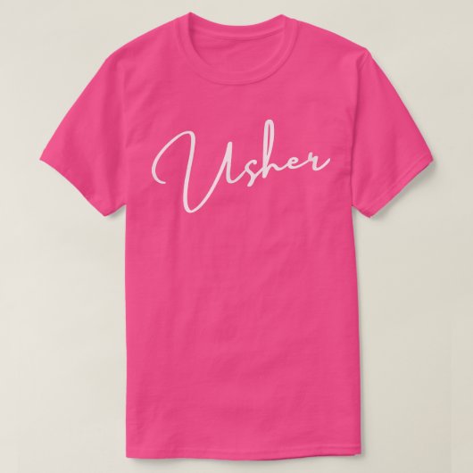 Grooms Crew Usher Bachelor T-Shirt (Design vorne)