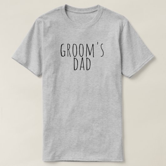 Groom's Dad Bridal Party Wedding T-Shirt (Design vorne)