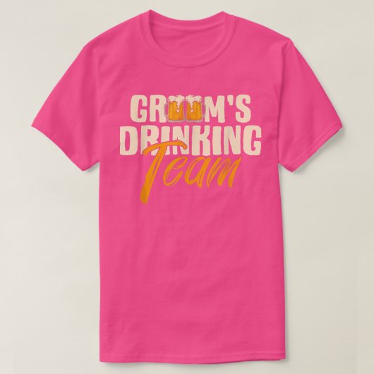 Grooms Drinking Team Stag Bachelor Party Wedding G T-Shirt (Design vorne)