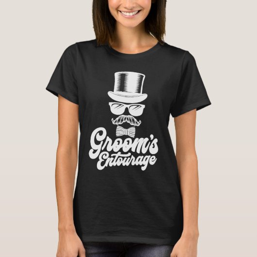 Groom's Entourage Bachelor Party Groomsmen  Ideas T-Shirt (Vorderseite)