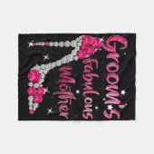 Groom's fabelhafte Mutter Happy Wedding Marrie Fleecedecke (Vorderseite (Horizontal))
