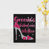 Groom's fabelhafte Mutter Happy Wedding Marrie Karte (Gelbe Blume)