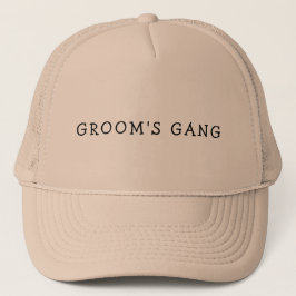 GROOM'S GANG BACHELOR TUCKER HAT TRUCKERKAPPE