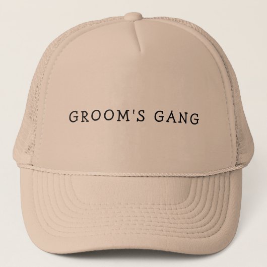 GROOM'S GANG BACHELOR TUCKER HAT TRUCKERKAPPE (Vorderseite)