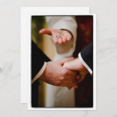 Grooms Gay Wedding Commitment LIEBE Card Einladung (Vorne/Hinten)