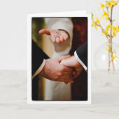 Grooms Gay Wedding Commitment Zeremonie LIEBE Karte (Gelbe Blume)