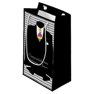 Grooms Hochzeiten Glückwunsch Personalisiert Kleine Geschenktüte