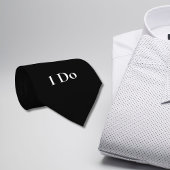 Groom's I Do Wedding Day Bekleidung schwarz Krawatte