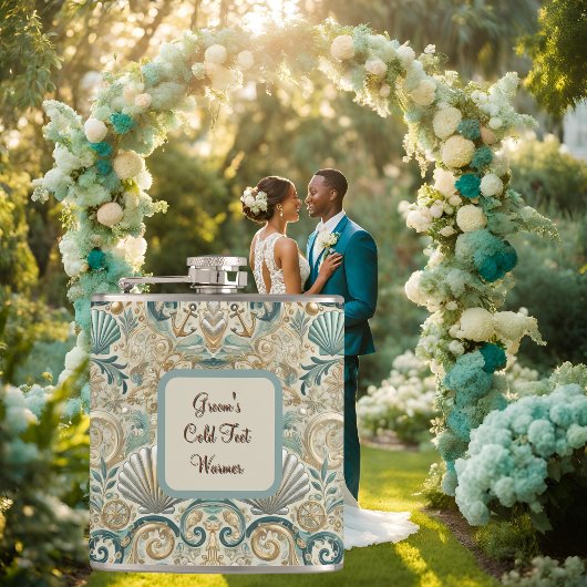 Grooms kalte Füße wärmer Flasche Flachmann