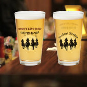 Groom's Last Rodeo Cowboys & Sunset Bachelor Party Glas
