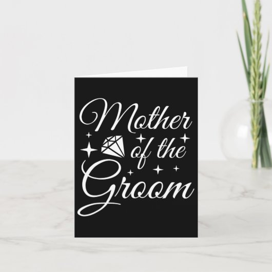Grooms Mama Ehe Brautparty Mutter der Gr Karte (Vorderseite)