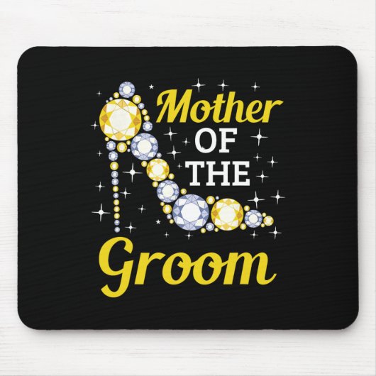 Grooms Mama Ehe Brautparty Mutter der Gr Mousepad (Vorne)