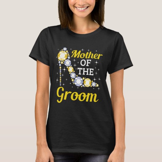 Grooms Mama Ehe Brautparty Mutter der Gr T-Shirt (Vorderseite)