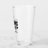 Grooms Man Custom Typografy Hochzeit Glas (Links)