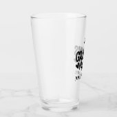 Grooms Man Custom Typografy Hochzeit Glas (Rechts)