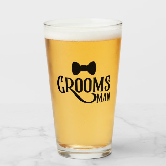Grooms Man Glas (Vorne (Gefüllt))