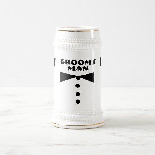Groom's Man Stein Bierglas (Mittel)