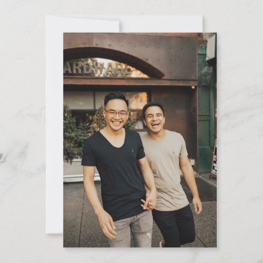 Grooms Rainbow Burst Wedding Einladung (Rückseite)