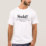 Groom's Shirt mit einem lustigen Zitat : verkauft!<br><div class="desc">Groom's Shirt mit einem lustigen Zitat : "Verkauft! An die wunderschöne Frau im weißen Kleid". Garantiert,  um zu lachen. Speziell für ein Paar mit einem großen Sinn für Spaß geschaffen.</div>