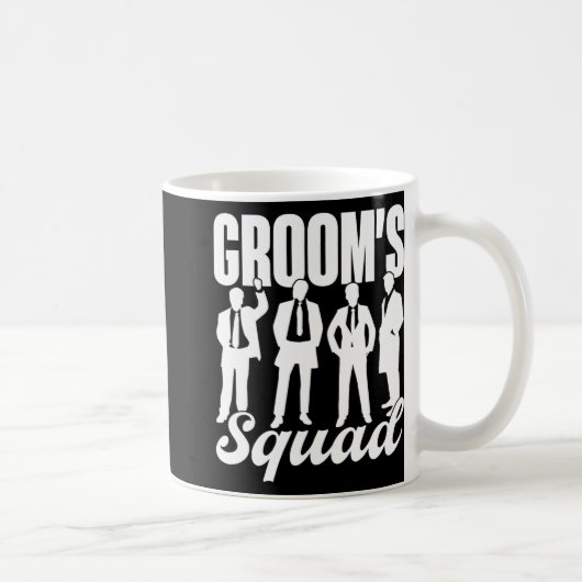 Groom's Squad Team Bride Groom Party Bachelor Kaffeetasse (Rechts)