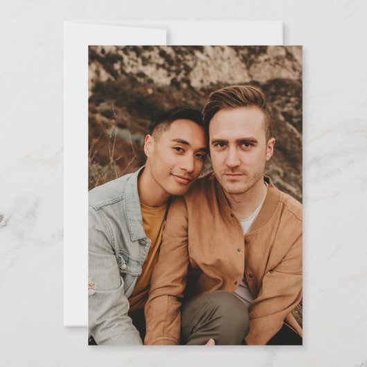 Grooms Tarot Save The Date (Rückseite)