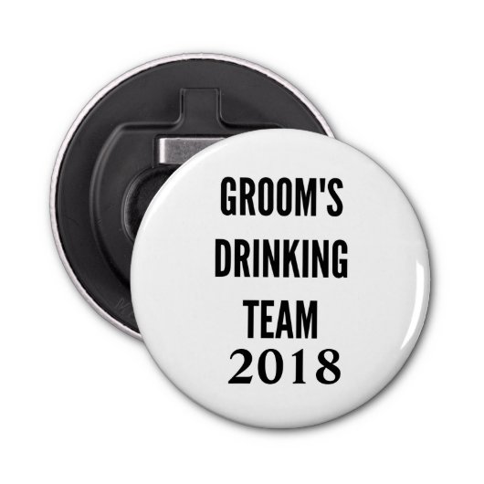 Groom's Trinkteam 2018 Flaschenöffner (Vorderseite)