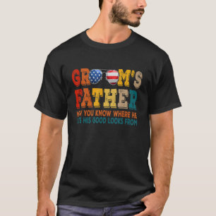 Grooms Vater Vintager Vater des Grooms Weddin T-Shirt