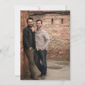 Grooms Wedding Tarot Save The Date (Rückseite)