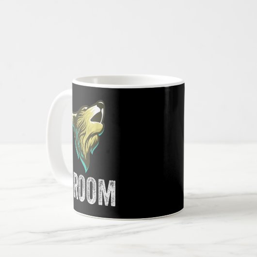 Grooms Wolf Bachelor Wedding Groomsmen Team Party Kaffeetasse (Vorderseite Links)