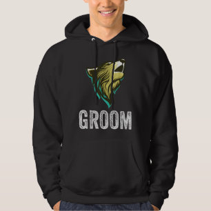 Grooms Wolf Bachelor Wedding Trauzeugen Team Party Hoodie