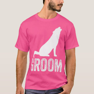 Grooms Wolf Bachelor Wedding Trauzeugen Team Party T-Shirt