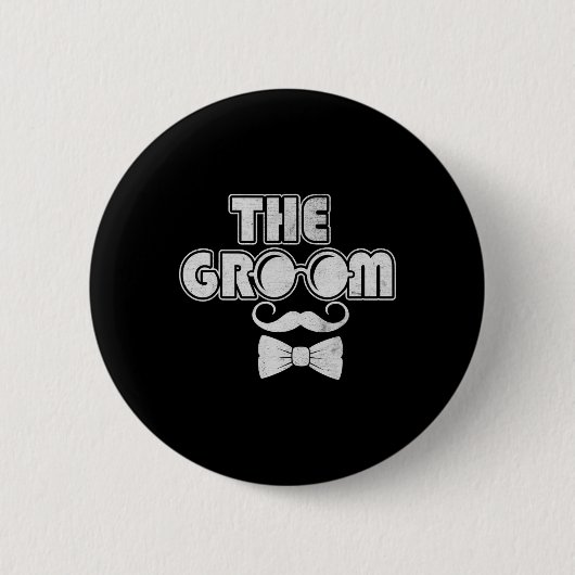 Grooms Wolfpack Bachelor Party Trauzeugen Wedding Button (Vorderseite)