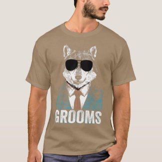Grooms Wolfpack Bachelor Party Trauzeugen Wedding T-Shirt