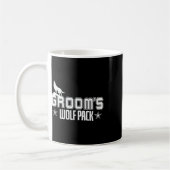 Groom's Wolfpack Men Bachelor Party Kaffeetasse (Links)