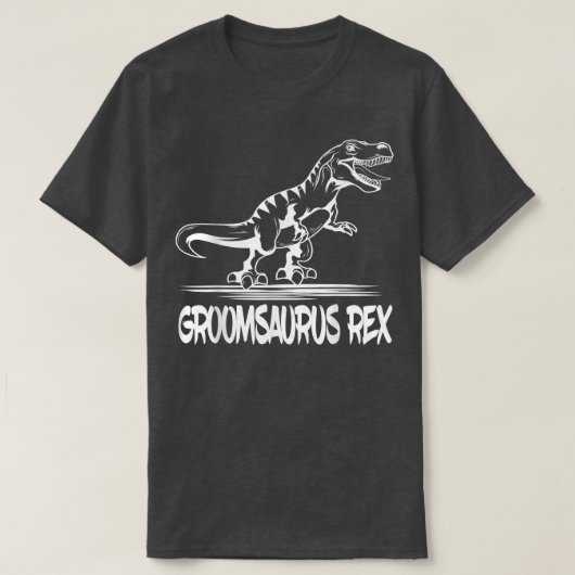 Groomsaurus Re Groom Eheschließung Verlobung P T-Shirt (Design vorne)